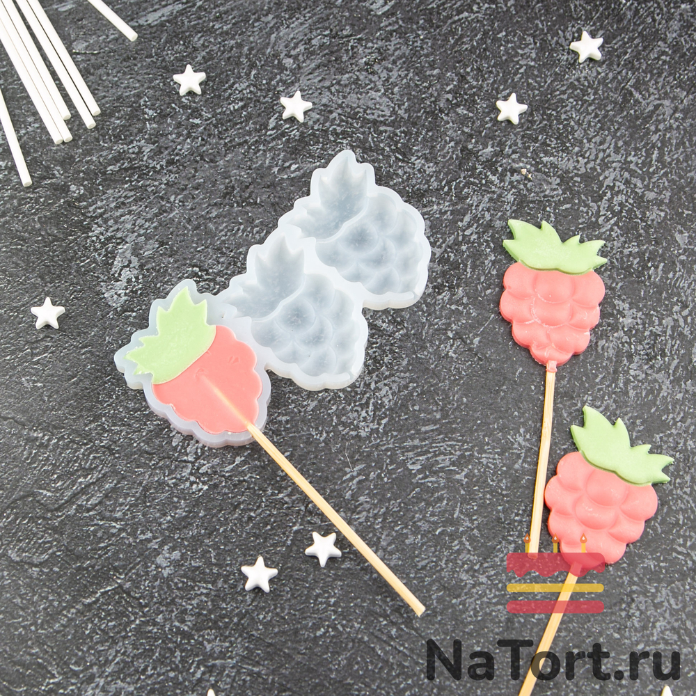 Силиконовая форма для леденцов «Ягода Малина»