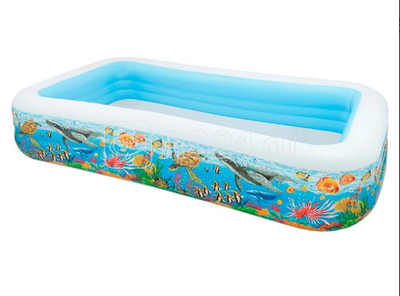 Бассейн семейный "Тропический риф" 305х183х56см от 6 лет INTEX