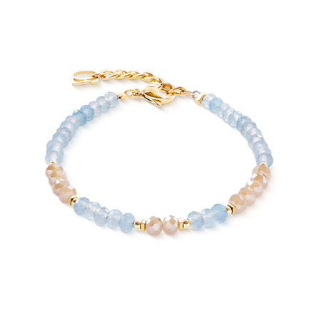 Браслет Coeur de Lion Light Blue-Beige 2043/30-0738