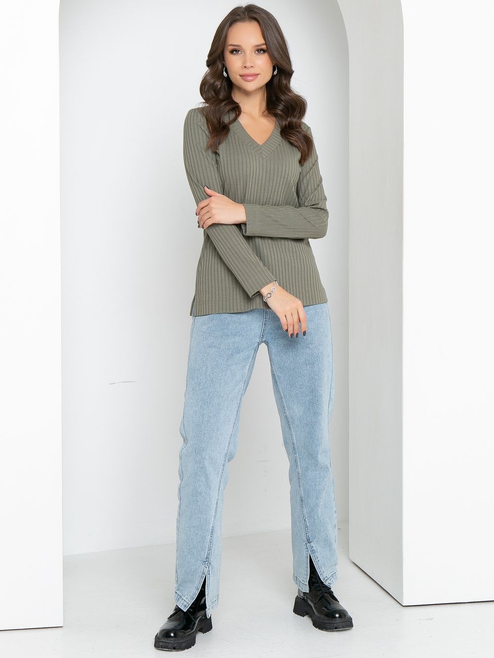 Джемпер Виктория (хаки) Diolche (Акция)