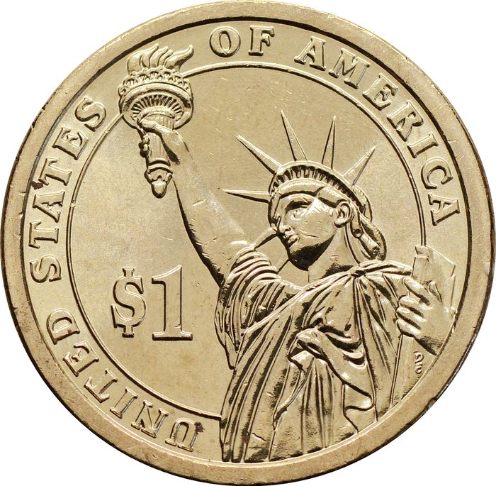1 доллар (dollar) 2010 P США «Президент США - Авраам Линкольн (1861-1865)»