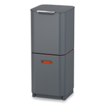 Контейнер для мусора с двумя баками totem compact, 40 л, графит