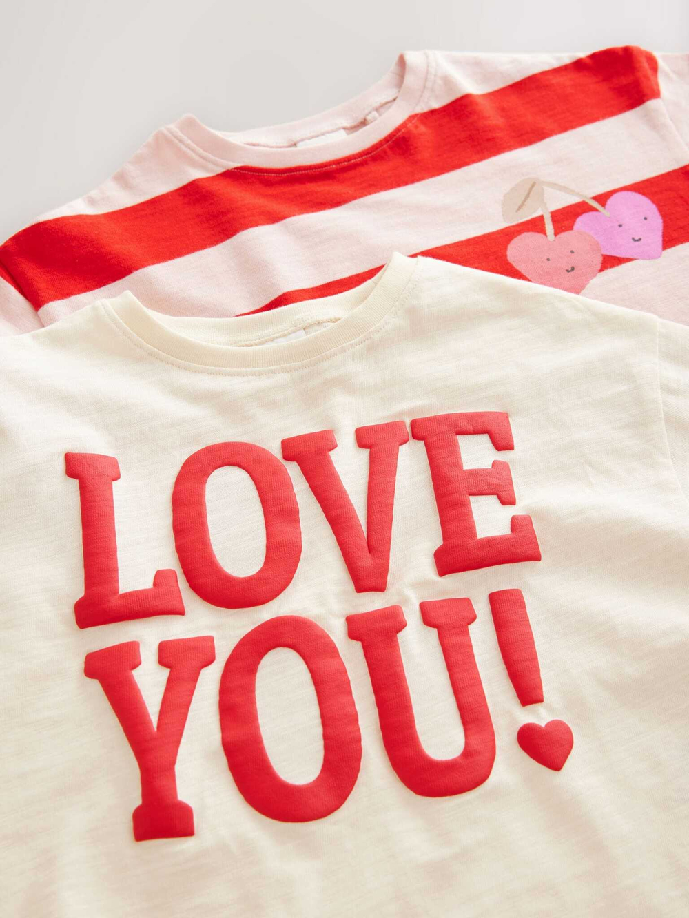 Лонгслив и спортивные брюки в комплекте для девочки Next E65-386, 2 шт., Бежевый, Красный