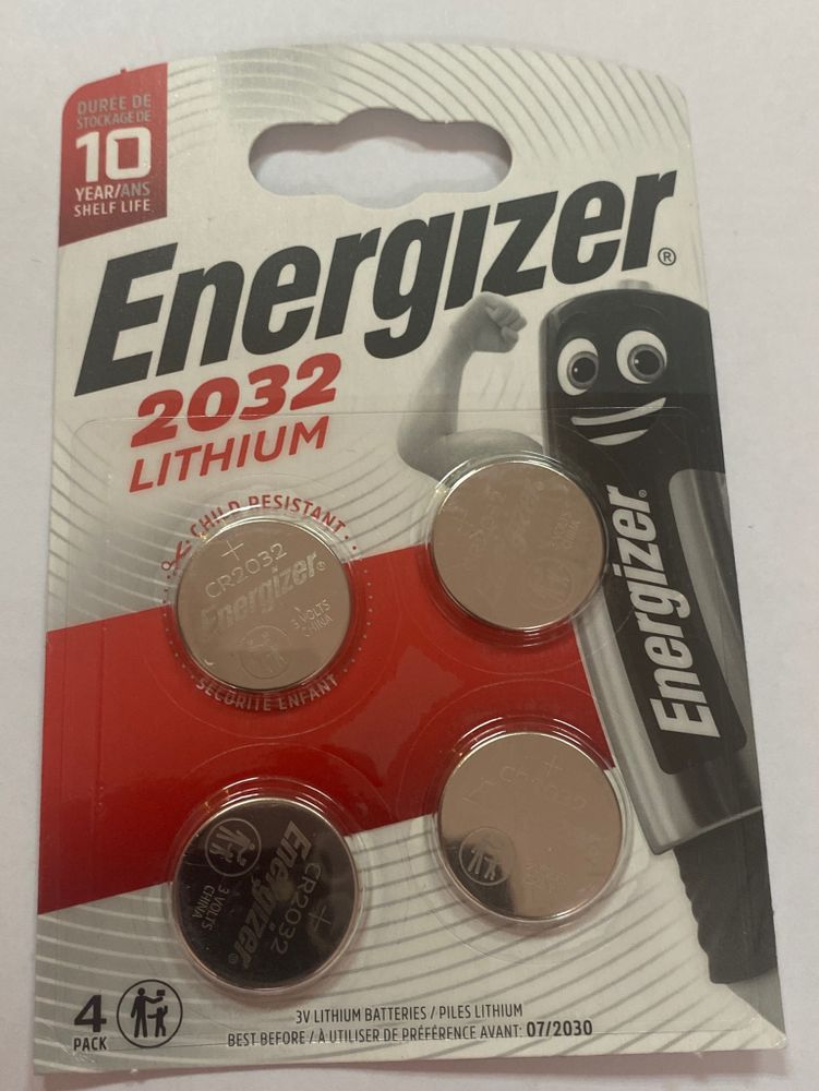 Батарейка Energizer CR2032 Lithium 3V (4 шт. в блистере)