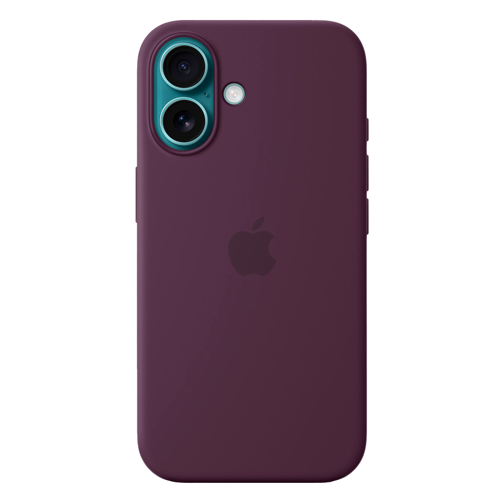 Силиконовый чехол с поддержкой MagSafe Apple Silicone Case для iPhone 16, Plum (Сливовый)