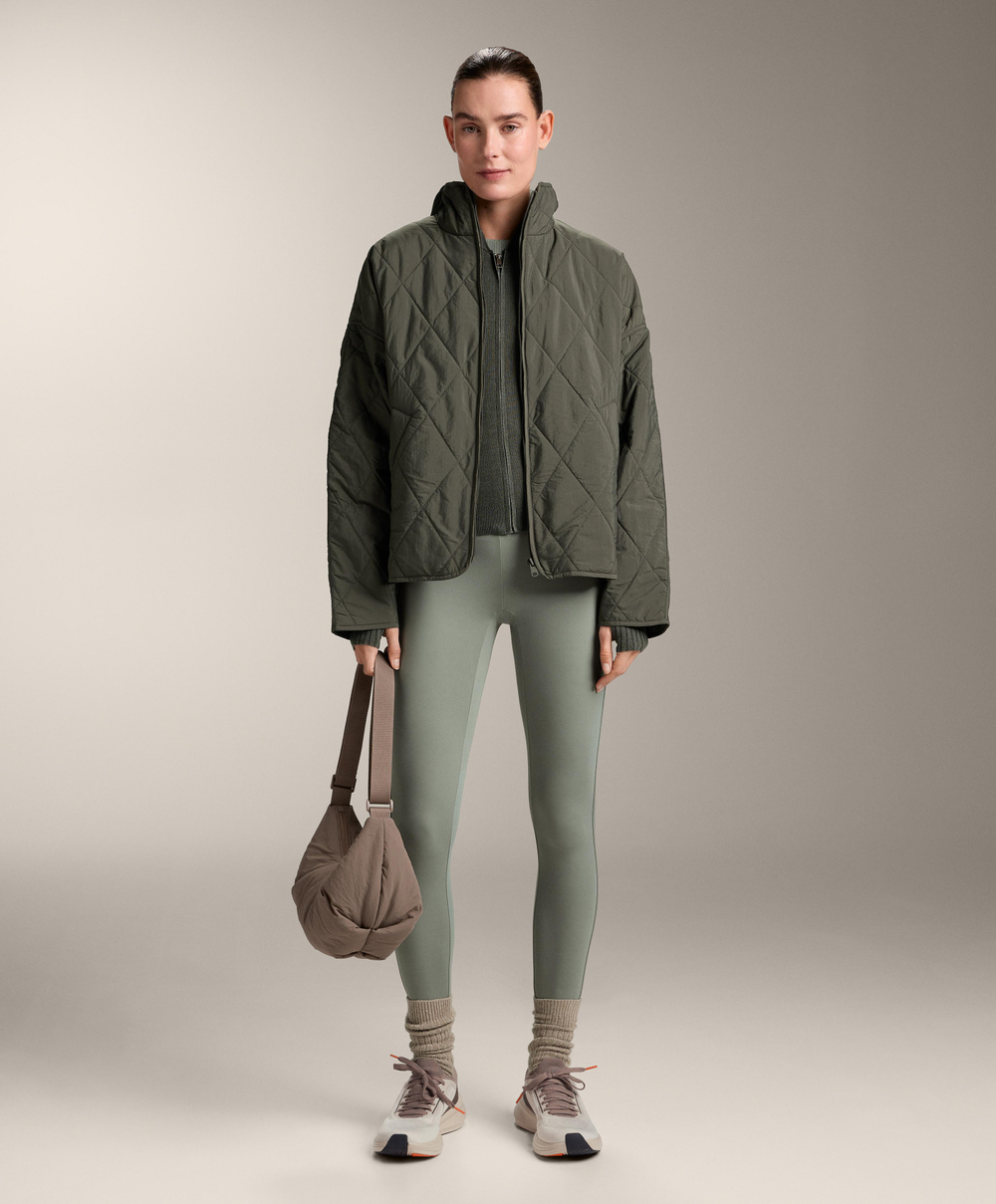 OYSHO Стеганая мини-сумка с плечевым ремнем, кротовый