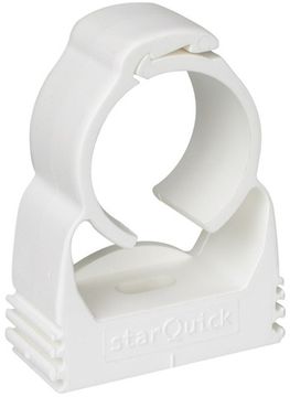 Хомут Walraven BIS starQuick для труб 24-28 мм cамозащёлкивающийся белый (арт. 0855028)