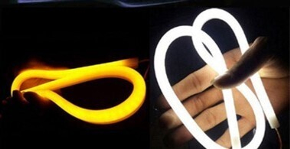 Sal-man Led лента для фар Круглая 30см Белый/Желтый 12V (2шт.)