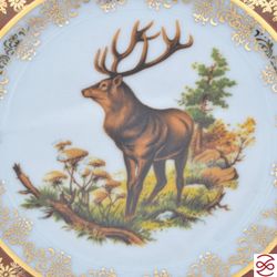 Набор тарелок Repast Охота красная Мария-тереза 19см (6 шт)