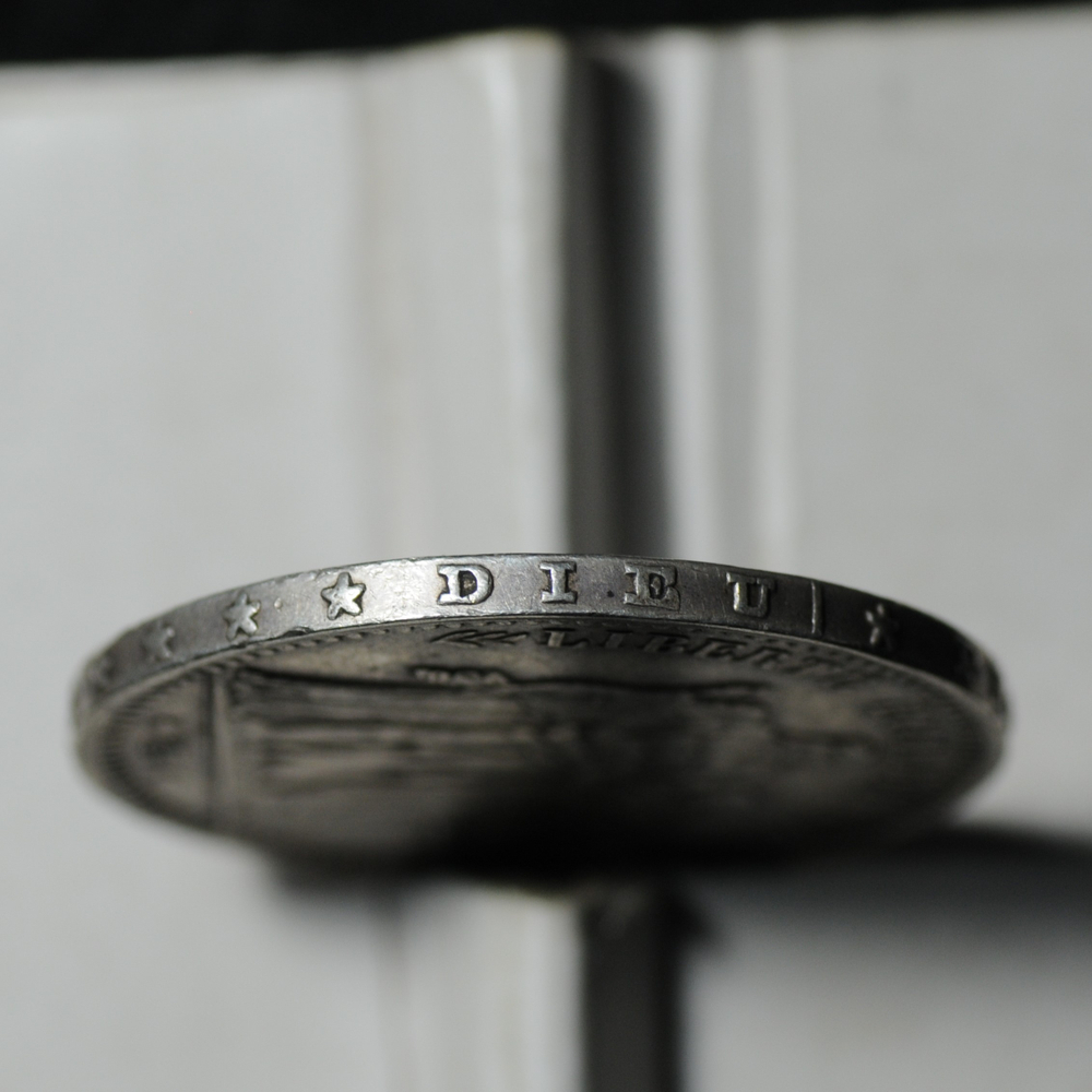 Старинная серебряная монета Франции 5 франков 1873 года