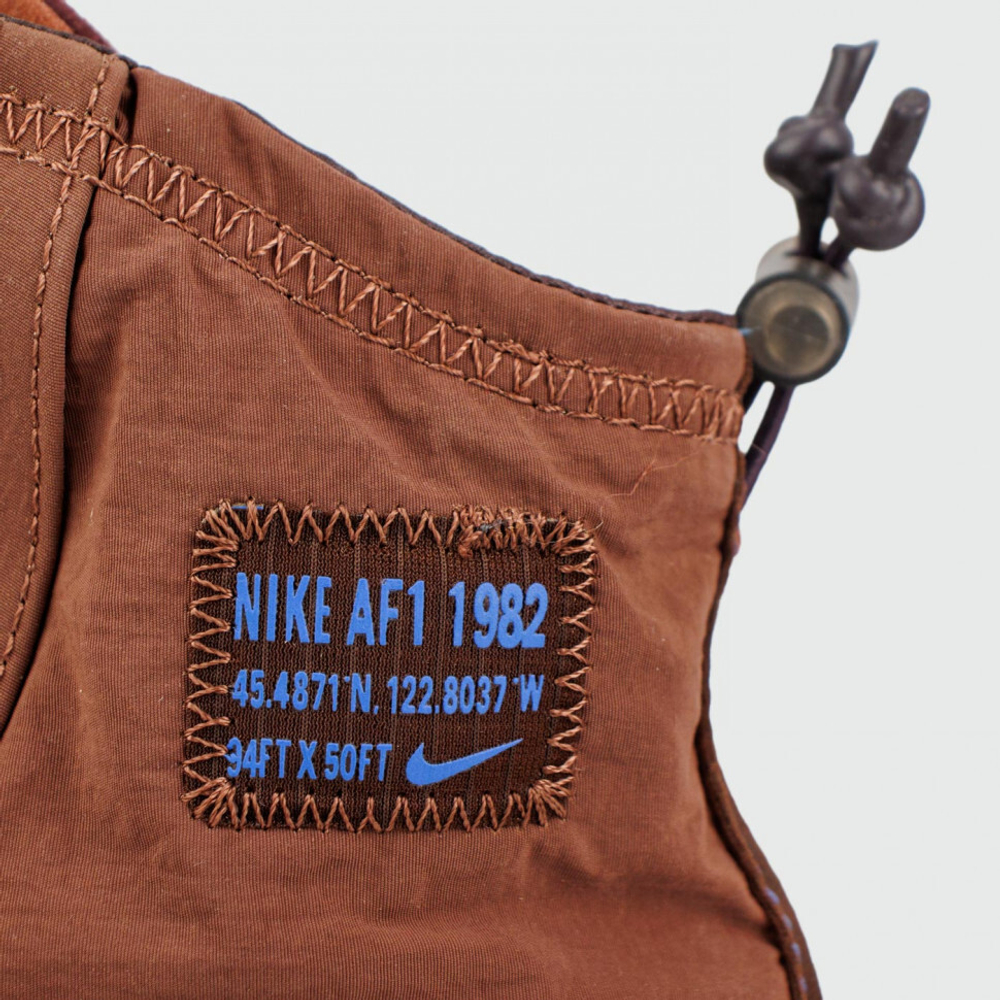 кроссовки Nike Air Force 1 Shell Brown / Gum