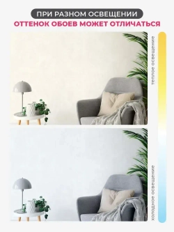 Обои флизелиновые 1.06, глянцевая Штукатурка для коридора, гостиной, спальни, детской, кухни