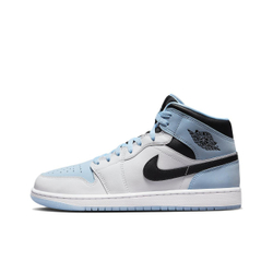 Кроссовки Air Jordan 1 Mid White Ice Blue