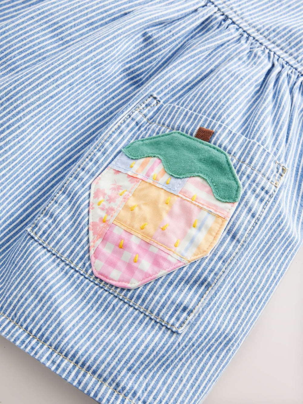 Платье для девочки Next E79-574, Синий, Белый