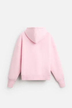 ZARA X HARRY LAMBERT ТОЛСТОВКА С КАПЮШОНОМ, РОЗОВЫЙ