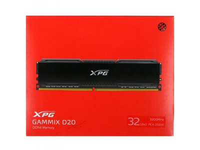 Оперативная память ADATA Gammix AX4U320032G16A-DCBK20, DDR4 2х 64ГБ 3200 МГц, DIMM, RTL