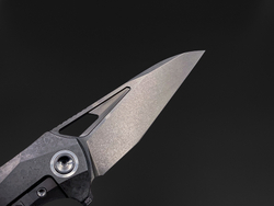 Складной нож Magpie M390 CrystalTi black DLC stonewash