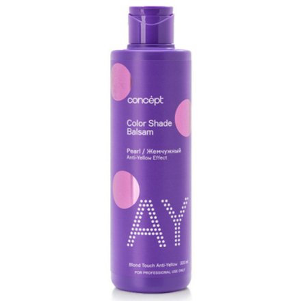 Бальзам ANTI-YELLOW для волос оттеночный Эффект жемчужный блонд 300мл CONCEPT