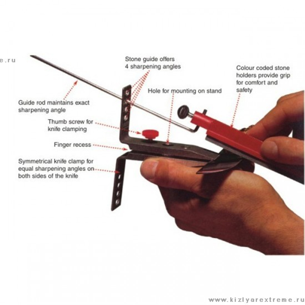 Точильная система Lansky Natural Arkansas Knife Sharpening System LKNAT