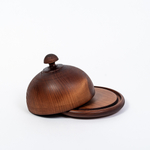 Масленка из дерева Сибирский Кедр для сливочного масла. MS7