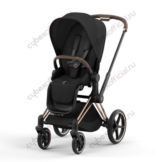 Прогулочная коляска Cybex Priam IV Sepia Black шасси Rosegold