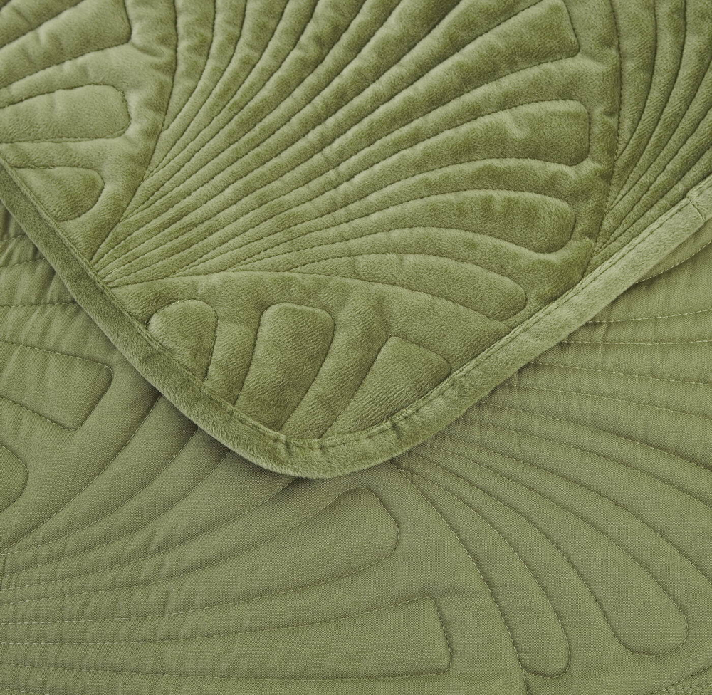 Покрывало 240x260 Sofi De MarkO Ариэль оливково-зеленое