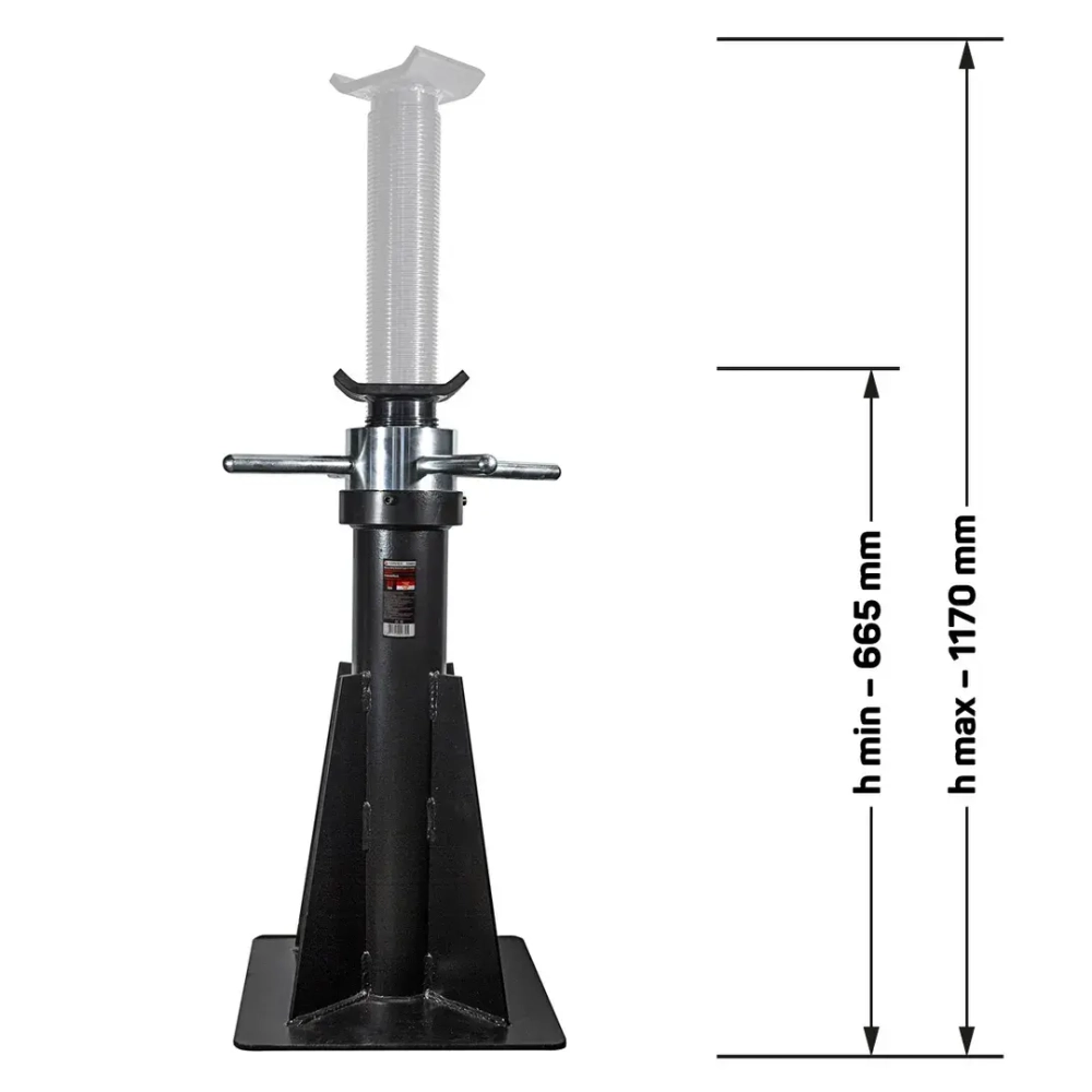 Подставка ремонтная механическая винтовая, 20т (h min-665мм,h max-1170мм) Forsage F-TZ200012