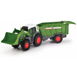 Dickie Farm - Комплект сельскохозяйственной техники FENDT: погрузчик, комбайн, прицеп для сена 3732001 C