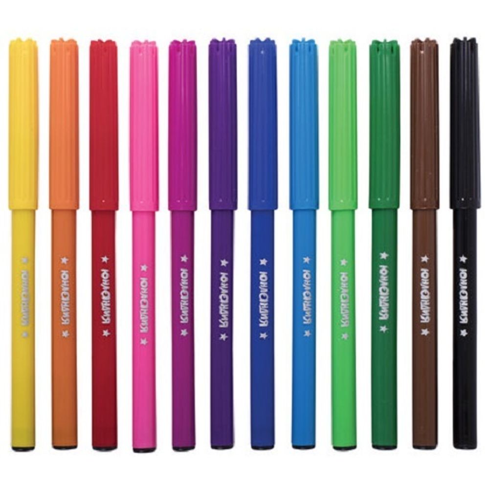 Фломастеры 12 цветов Юнландия Экзотика, картонная упаковка