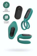 Набор вибраторов Trio for two изумрудный