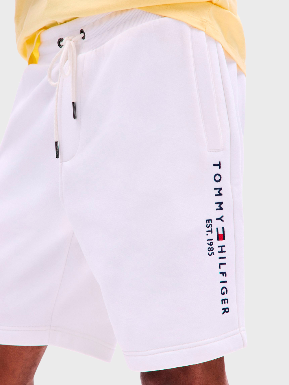 Шорты Tommy Hilfiger Embroidered Tommy Logo Fresh White
