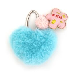 подвеска на сумку, пушистое сердце