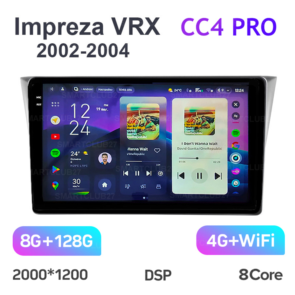 Teyes CC4 Pro 9" для Subaru Impreza VRX 2002-2004