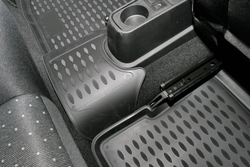 Коврики Standard, в салон FIAT Grande Punto 5D 2005- , 4 шт. (полиуретан, чёрные) Element.NLC.15.23.210