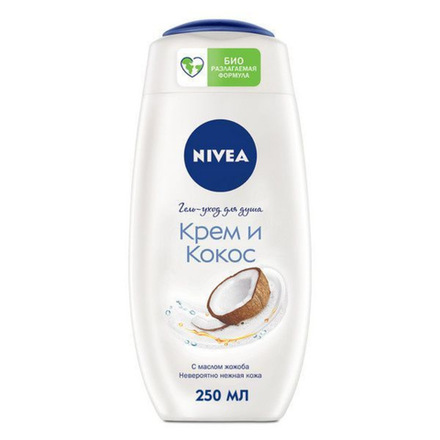Гель-уход для душа Nivea Крем и Кокос 250 мл