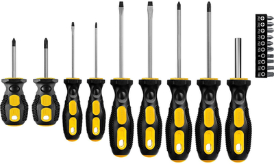 STAYER Hercules-19, 19 предм., отвертка-битодержатель с насадками (2513-H19)