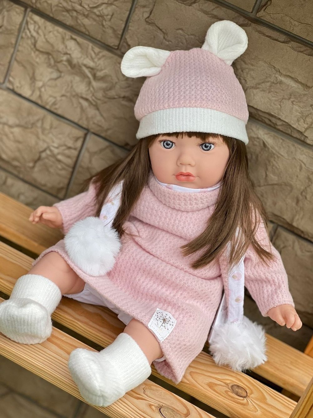 Кукла Marina and Pau 45cм Alina мягконабивная в пакете (M793K)