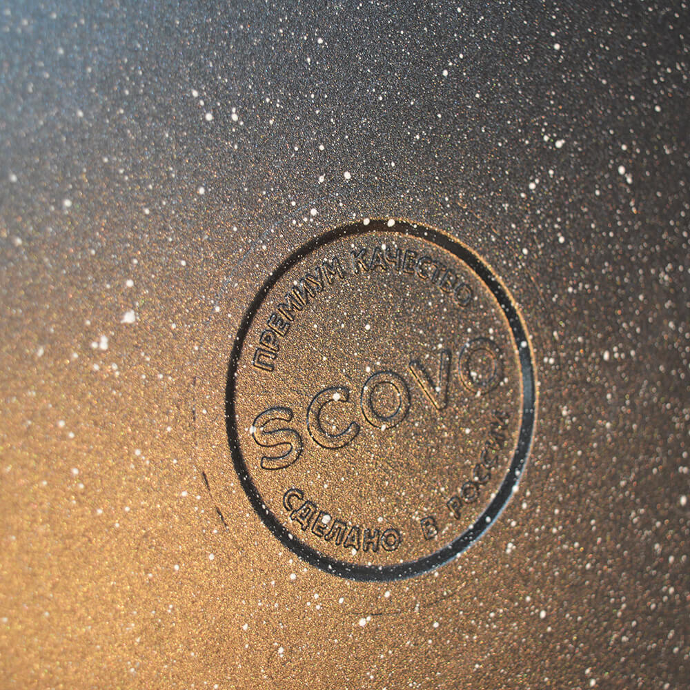 Сковорода 26см "ScovO Литая" б/кр