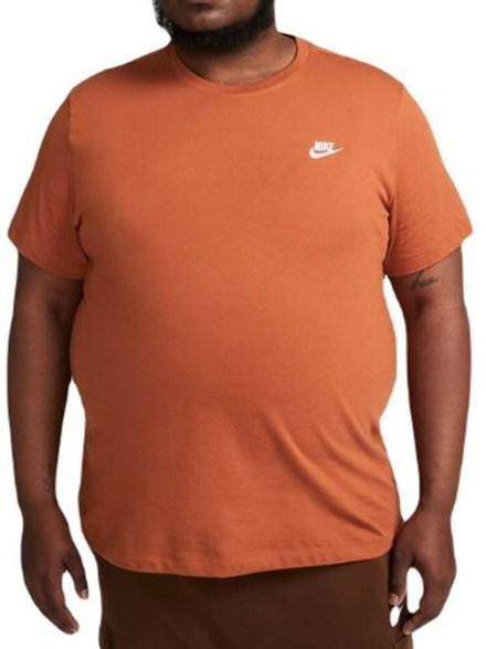Мужская теннисная футболка Nike Sportswear Club T-Shirt - dark russet