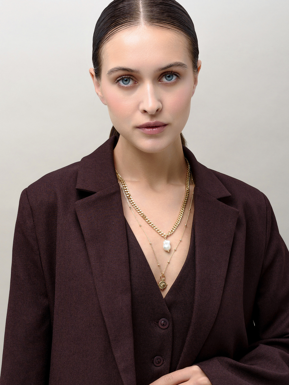 Цепь "Double Coin" Gold