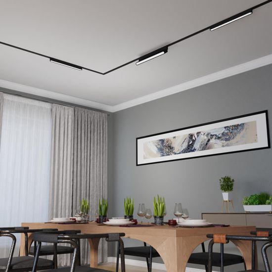 359082 SHINO NT23 180 черный Трековый светильник для низковольтного шинопровода IP20 LED 18W 48V 4000K 1080Лм SMAL