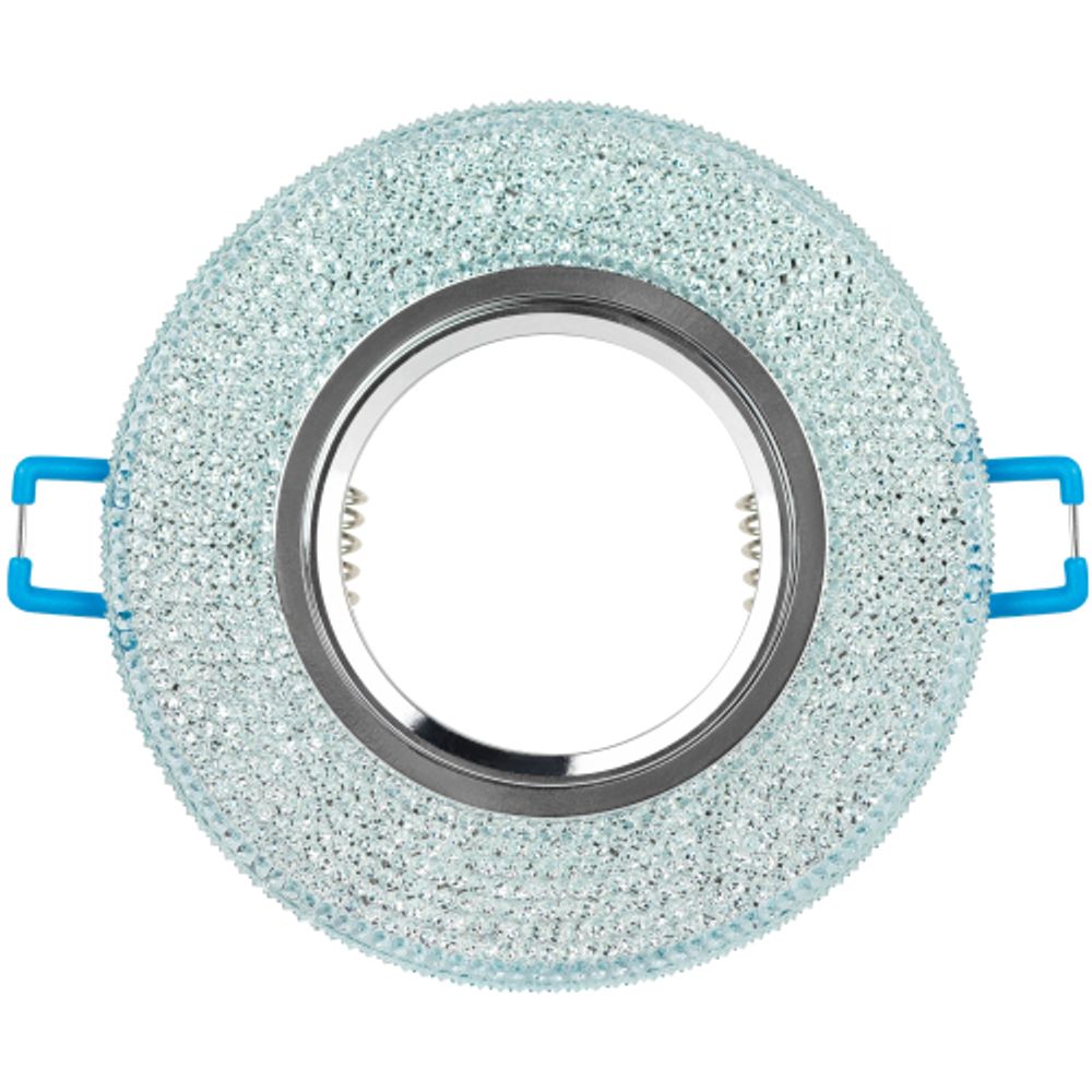 Светильник встраиваемый cо светодиодной подсветкой ЭРА DK LD1 BL под лампу MR16 GU5.3 голубой