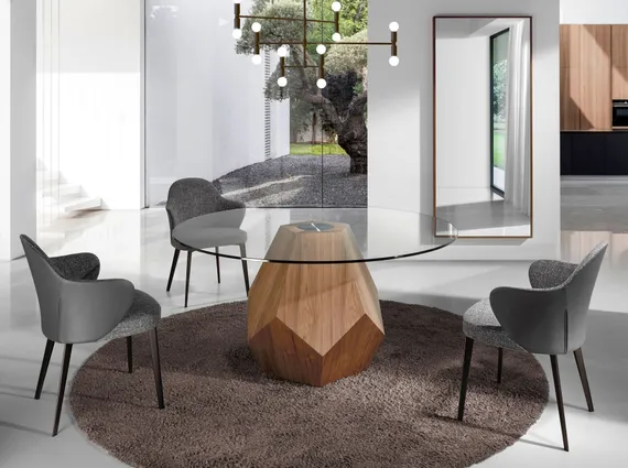 Круглый обеденный стол L1602A