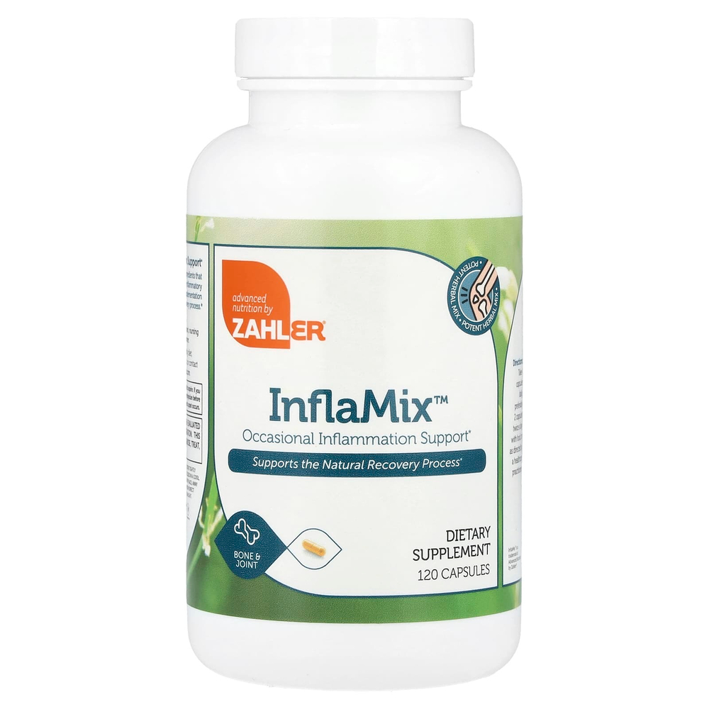 Zahler, InflaMix™, поддержка при эпизодических воспалениях, 120 капсул
