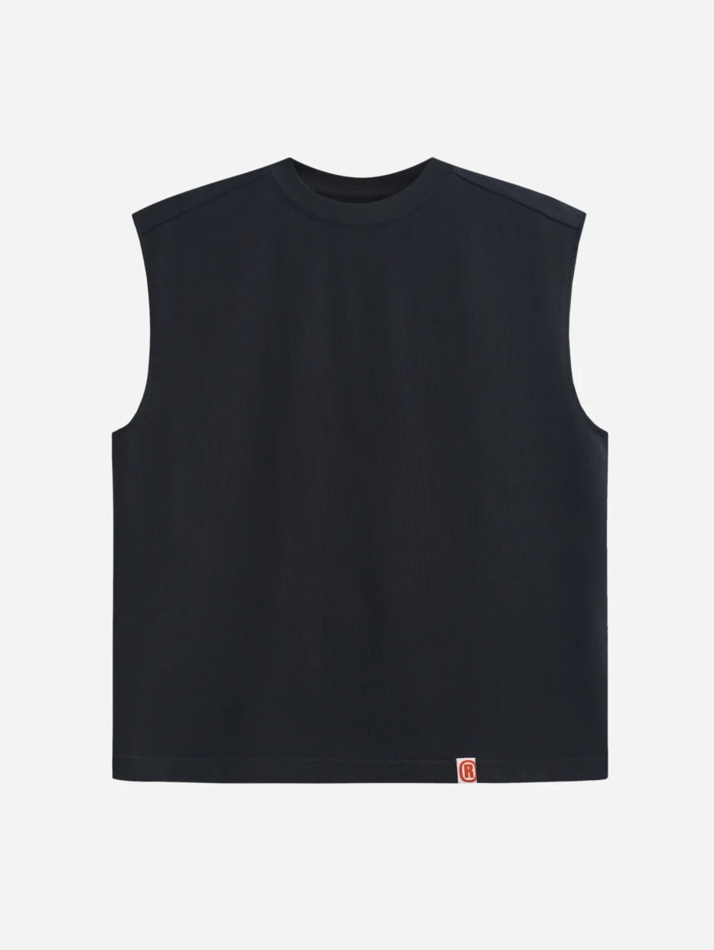 Майка-безрукавка серая