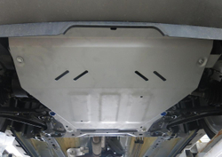 Защита картера и КПП Rival для Ford EcoSport I рестайлинг (V - 1.5; 2.0) 2017-2019, штампованная, алюминий 3 мм, с крепежом, 333.1870.1