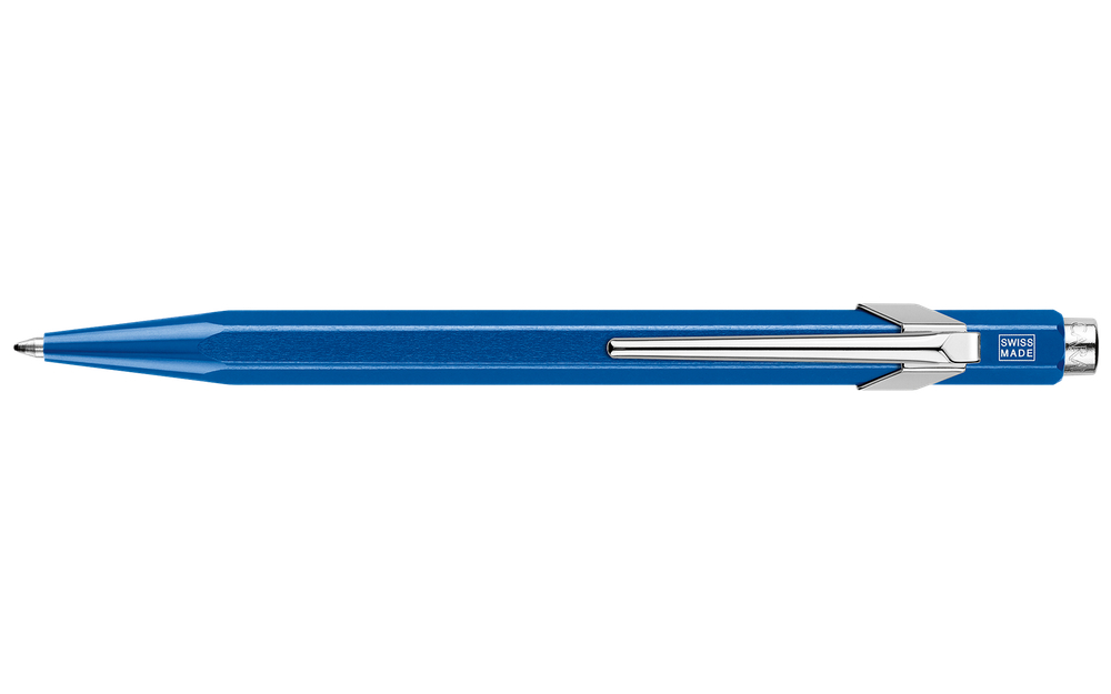 Caran d’Ache Office 849 Pop Line - Metallic Blue, шариковая ручка, M