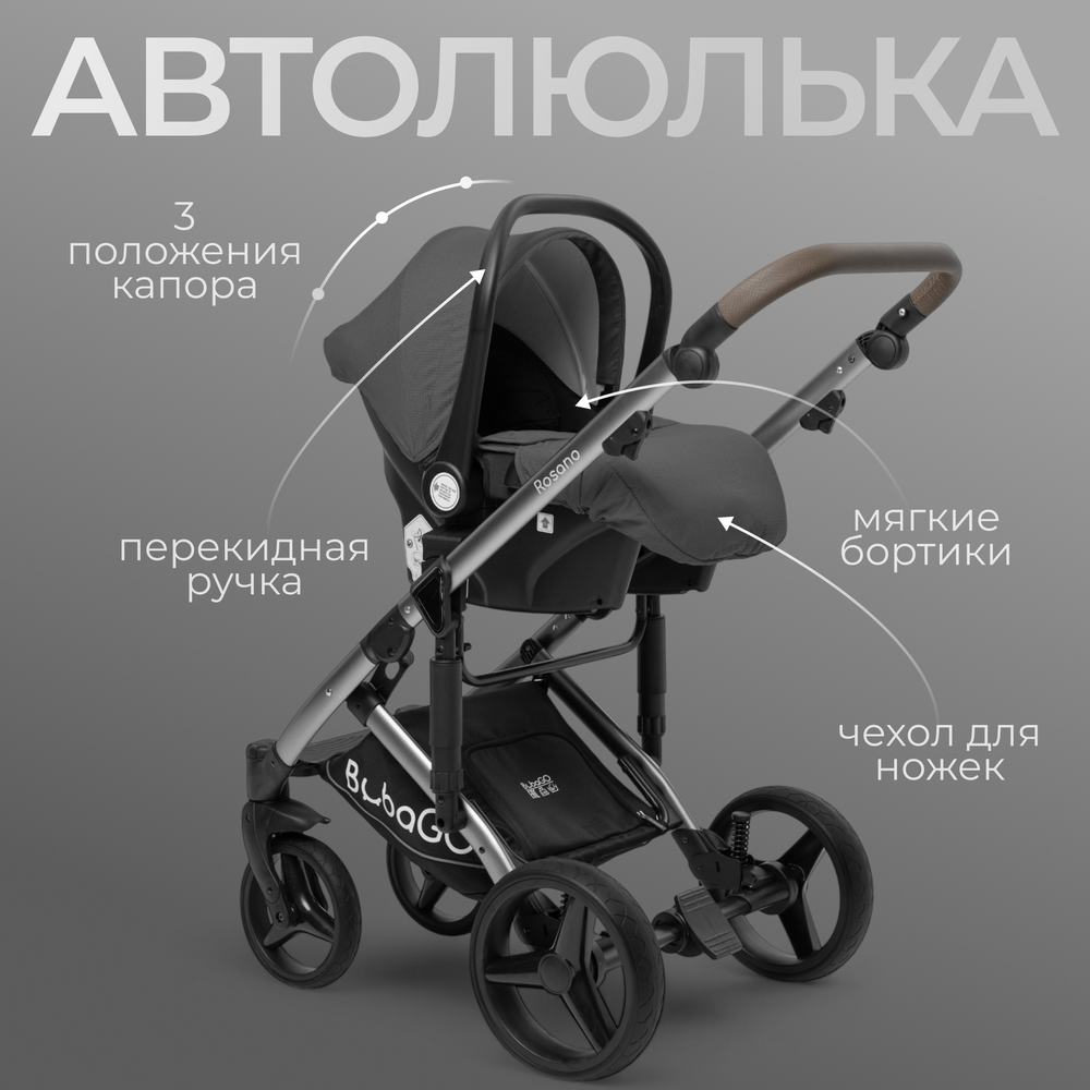 Модульная коляска BubaGO Rosano 3в1