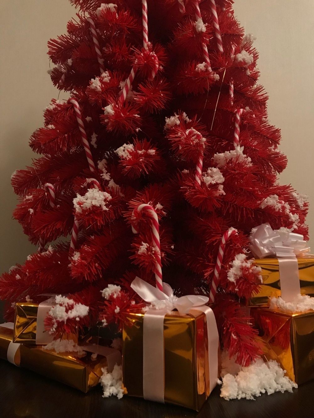 Искусственная красная елка «Огненная» (пвх) 3 м