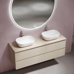 Sancos Столешница для ванной комнаты из керамогранита SANCOS Kreman 1400х460 c отверстием под смеситель, арт.TT140A2X